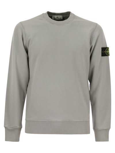 Stone Island Round-neck Sweatshirt In Grey