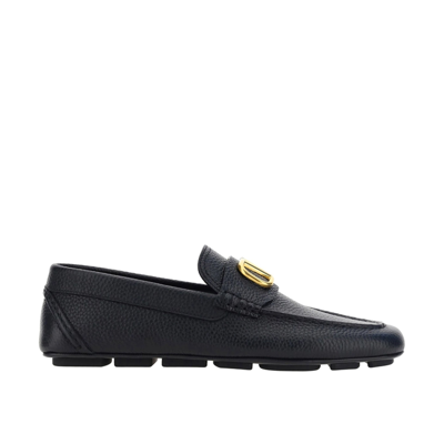 Valentino Garavani Driver Vlogo Signature Loafers In Black