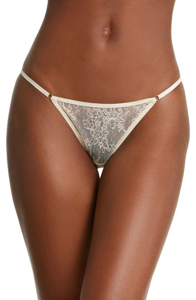 Love Stories Wild Rose Lace Briefs In Beige