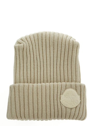 Moncler X Roc Nation By Jay-z Logo Beanie In Brown