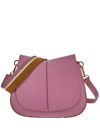 Gianni Chiarini Wisteria Textured Leather Helena Round Bag In Purple