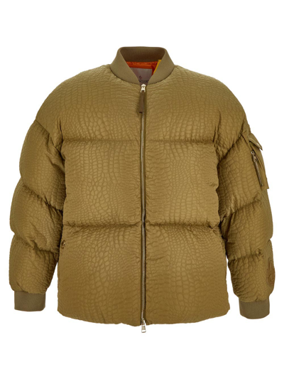 Moncler X Roc Nation By Jay-z Logo Jacket In Green