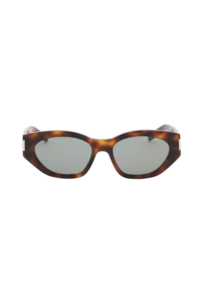 Saint Laurent Sl 638 Sunglasses In Brown