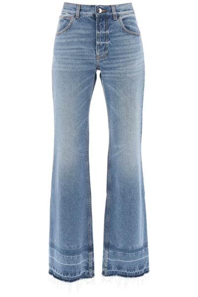 Chloé Bootcut Jeans With Frayed Hem