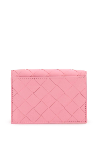 Bottega Veneta Intrecciato Cardholder In Pink