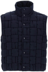 BOTTEGA VENETA PUFFER VEST IN INTRECCIATO RIPSTOP