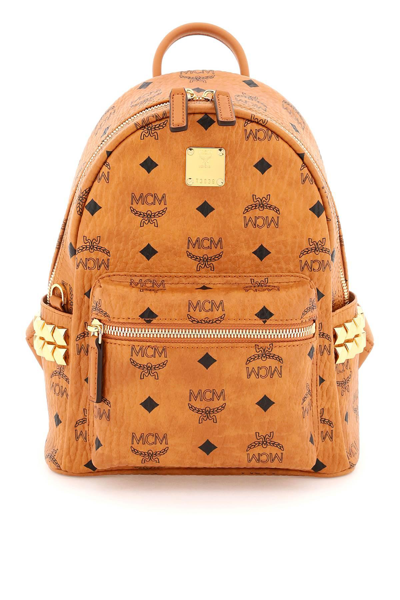 Mcm Stark Mini Backpack In Brown