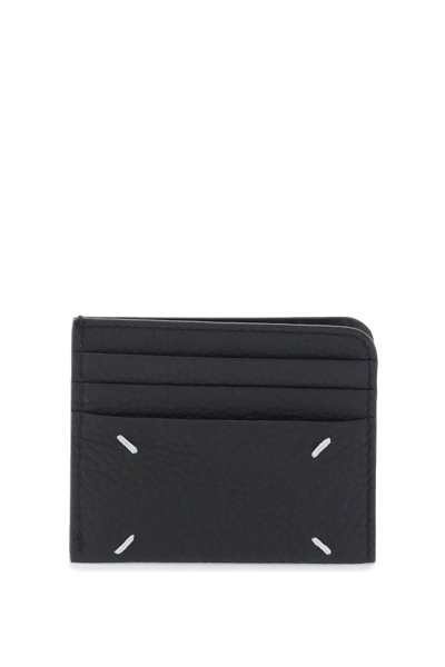 Maison Margiela Leather Cardholder Women In Black