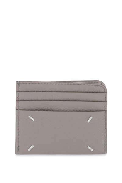 Maison Margiela Leather Cardholder Women In Grey