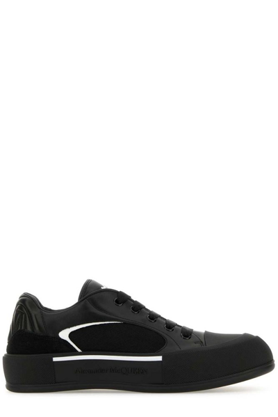 Alexander Mcqueen Deck Nylon Sneakers In Black