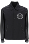 VALENTINO VALENTINO GARAVANI VARSITY JACKET WITH LEATHER SLEEVES MEN