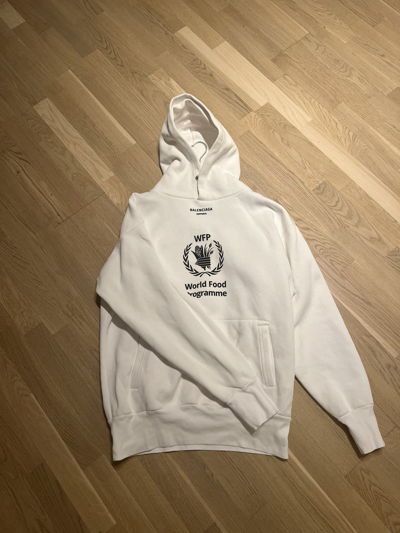Pre-owned Balenciaga Wfp Hoodie In White