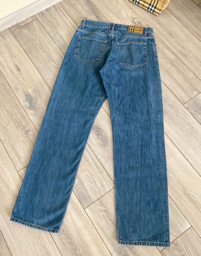 Pre-owned Burberry X Italian Designers Burberry London Classic Denim Pants Size 32 Made