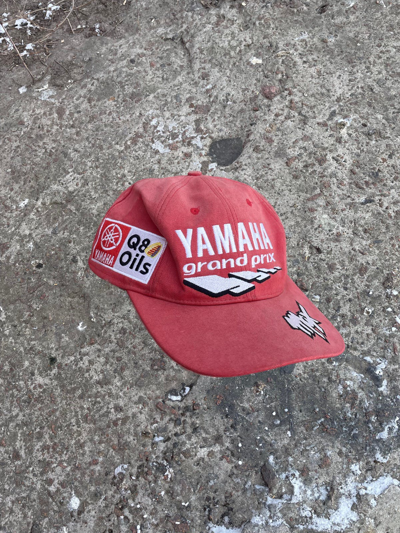 Pre-owned Moto X Racing Vintage Yamaha Max Biaggi Grand Prix Racing Hat Cap In Red