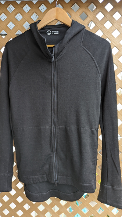 Pre-owned Outlier Doublefine Merino Hoodie In Black