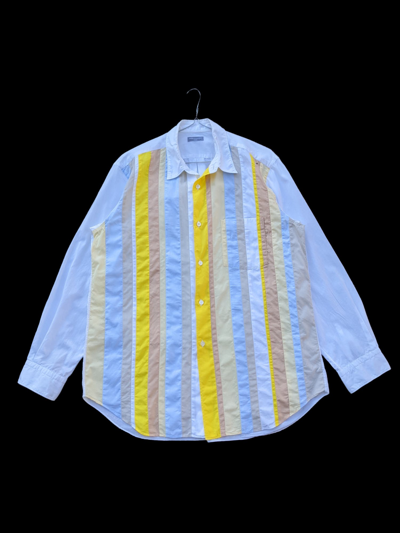 Pre-owned Cdg Cdg Cdg X Comme Des Garcons Homme Multicolour Button Up Shirt In White
