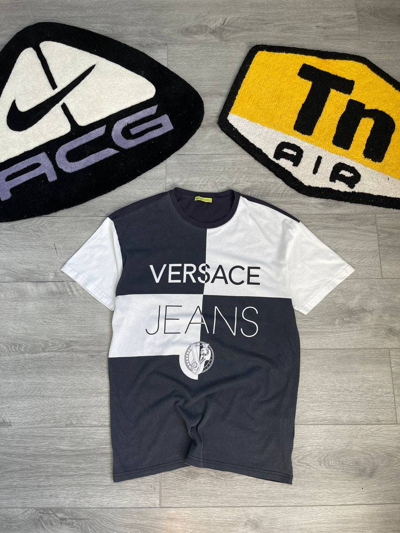 Pre-owned Versace Mens  Jeans T Shirt Luxury In White