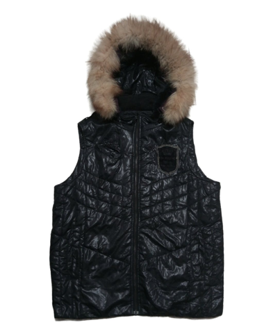 Pre-owned Avant Garde X Tracey Vest Fox Fur Hoodie Lgb Ifsixwasnine Style In Black