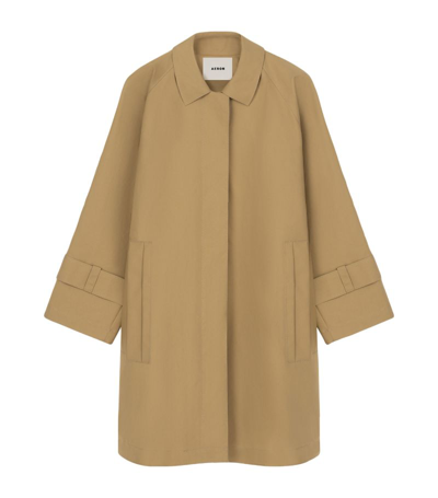 Aeron Cerne Structured Trench Coat In Brown