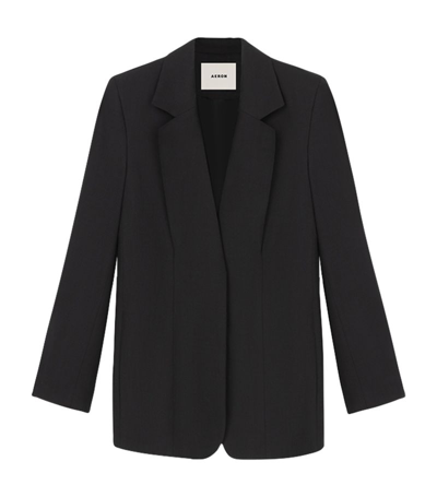 Aeron Flambe Single-breasted Blazer In Black