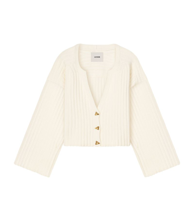 Aeron Cropped Morrow Cardigan In Neutrals