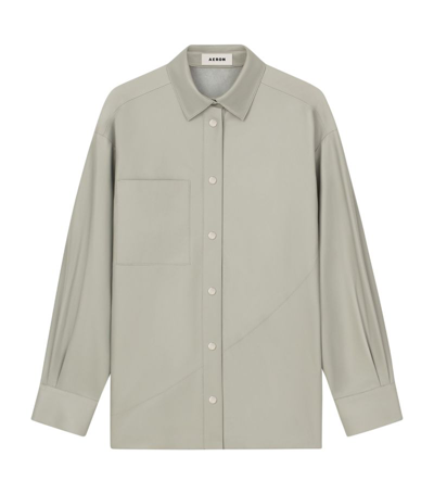 Aeron Leather Ingrid Shirt In White