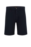 Hugo Boss Slim-fit Shorts In Stretch-cotton Twill In Black