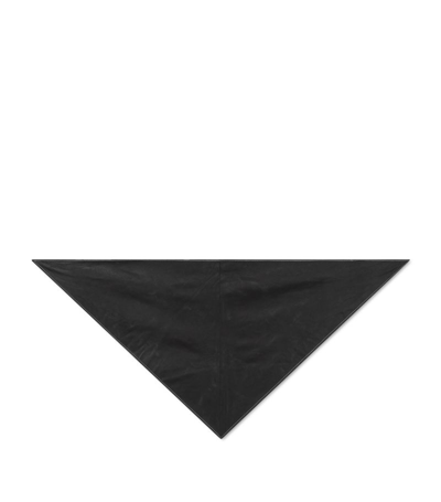 Aeron Leather Cabo Scarf In Black