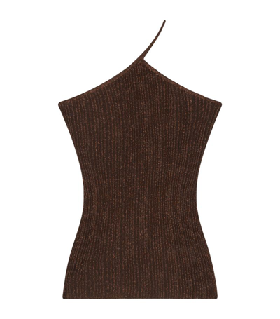 Aeron Vivat Sleeveless Knitted Top In Brown