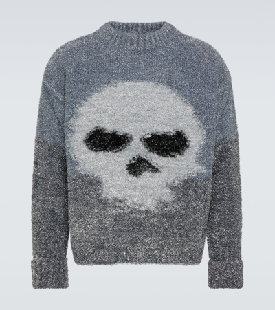 Erl Intarsia Sweater In Grey