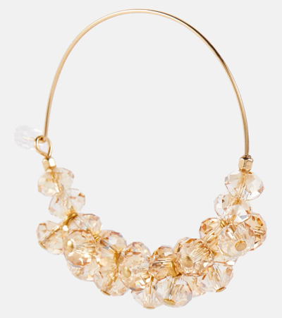 Isabel Marant Polly Large Embellished Hoop Earrings In Gold