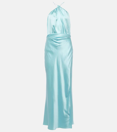 The Sei Silk Gown In Blue