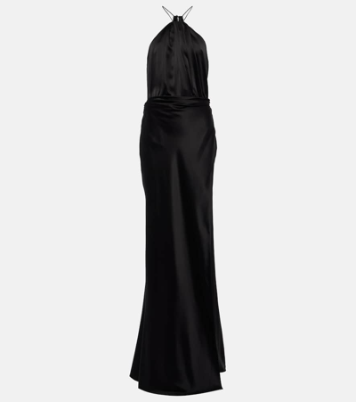 The Sei Silk Gown In Black