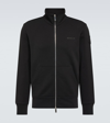 Moncler Black Bonded Sweatshirt In Black