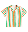 Bobo Choses Striped Cotton Bowling Shirt In Multicolor