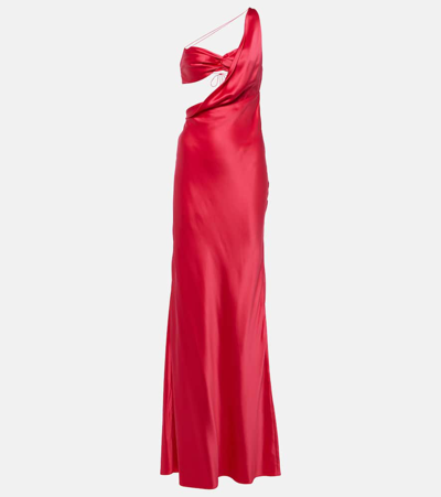 The Sei One-shoulder Silk Gown In Peony