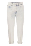 Dondup Women's Koons - Loose Jeans With Jewelled Buttons In White