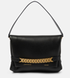 Victoria Beckham Chain Pouch Leather Shoulder Bag In Black