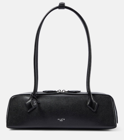 Alaïa Le Teckel Medium Black Leather Bag In Noir