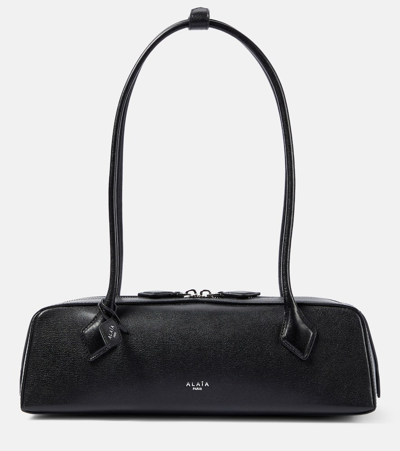 Alaïa Le Teckel Leather Shoulder Bag In Black