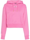 Shop Jacquemus Hoodie Grosgrain Clothing In Pink & Purple