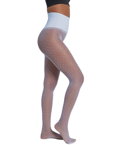 Commando Chic Dot Sheer Tights In White