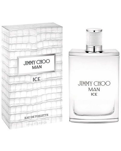 Jimmy Choo Men's Man Ice 3.3oz Eau De Toilette Spray In White