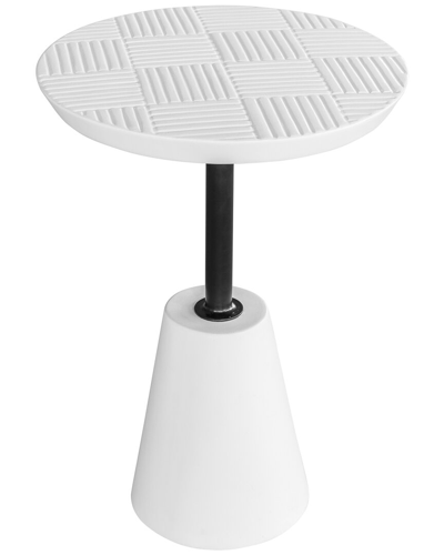 Moe's Home Collection Foundation Outdoor Accent Table In White