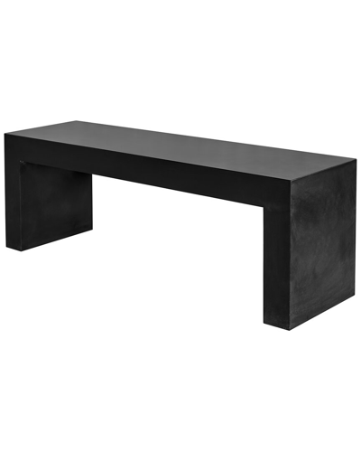 Moe's Home Collection Lazarus Outdoor Bench In Black