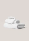 Mango Home Textured 100% Cotton Face Towel 30x50cm White