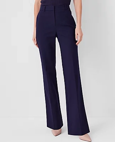 Ann Taylor The High Rise Trouser Pant In Doubleweave In Night Sky