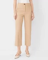 Ann Taylor The High Rise Kate Wide Leg Crop Pant In Texture In Baguette