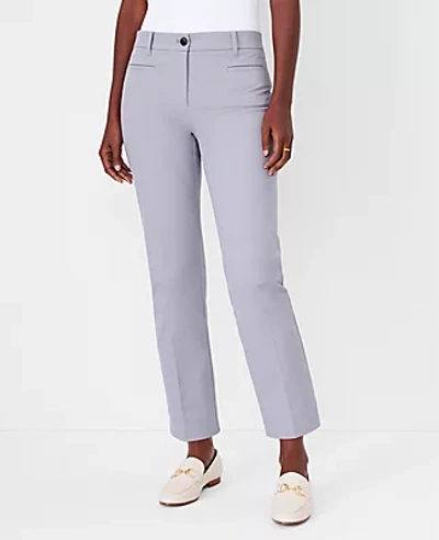 Ann Taylor The Cotton Crop Pant In Empire Grey