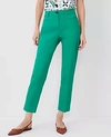 Ann Taylor The Cotton Crop Pant In Grass Green